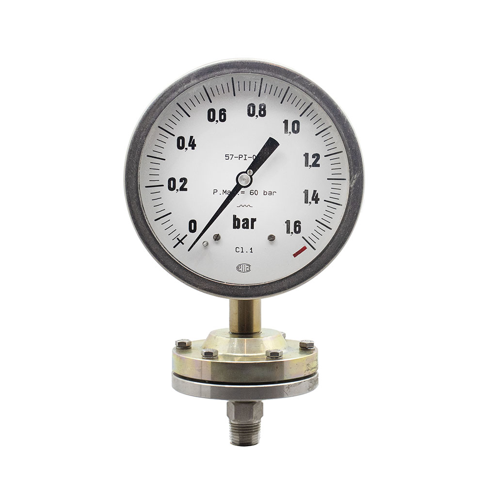 Diaphragm pressure gauge 10 cm 1.6 bar Sella brand