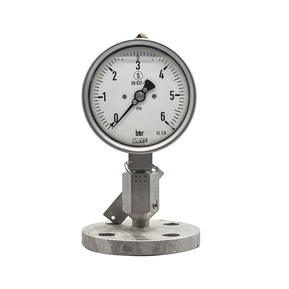 Wika diaphragm gauge 10 cm vertical 6 bar