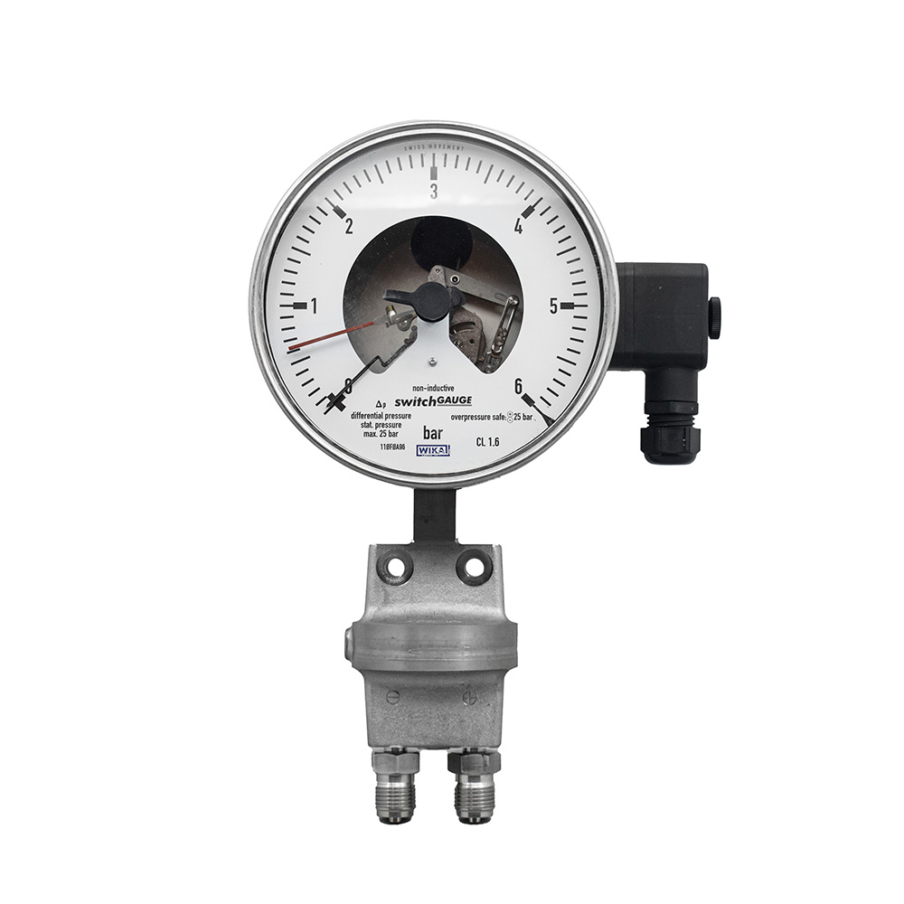 Wika differential pressure manostat 16 cm 6 bar