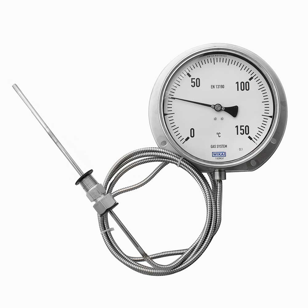 Wika capillary thermometer 16 cm 150 degrees 2.5 meters