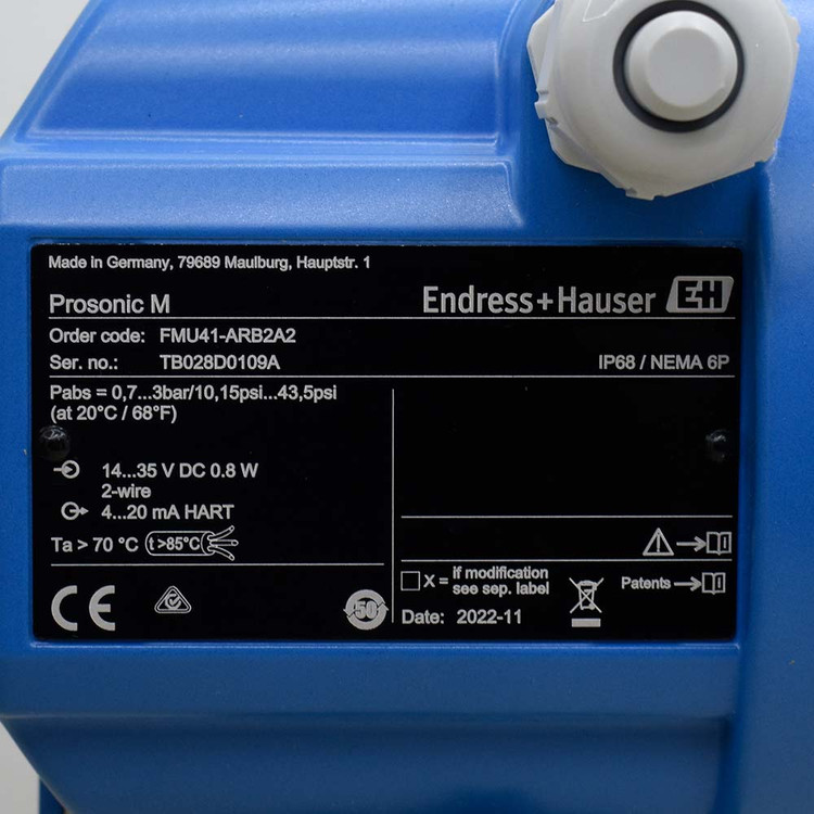 ترانسمیتر سطح التراسونیک اندرس هاوزر FMU41