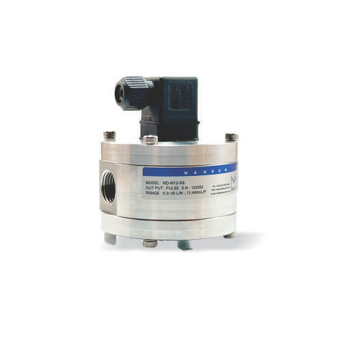 MADECO Canada Micro Oval Gear Flowmeter MDGM2 Model M5.1, Aluminium Body (5-800 ml/min)