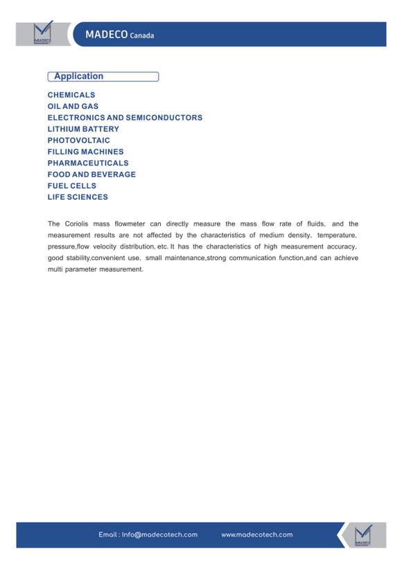 کوریولیس مس فلومتر مدکو کانادا MDCM1 (سایز DN50)