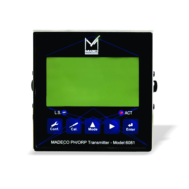 ترانسمیتر صنعتی pH و ORP مدکو کانادا MDPH6081 (رنج ۰ تا ۱۴ pH)