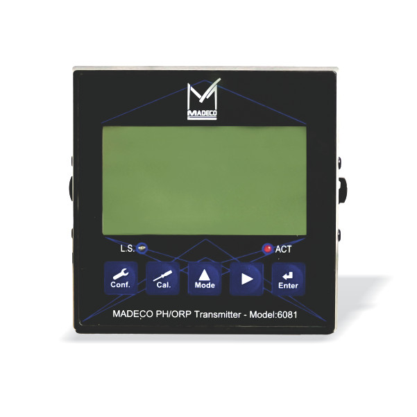 ترانسمیتر صنعتی pH و ORP مدکو کانادا MDPH6081 (رنج ۰ تا ۱۴ pH)