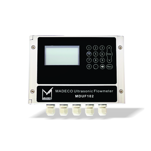 فلومتر آلتراسونیک مایعات مدکو کانادا MDUF102، دقت ۰.۵٪ (نسخه دمای بالا High Temp)