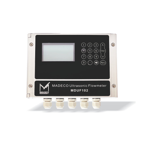 فلومتر آلتراسونیک مایعات مدکو کانادا MDUF102، دقت ۰.۵٪ (نسخه دمای بالا High Temp)