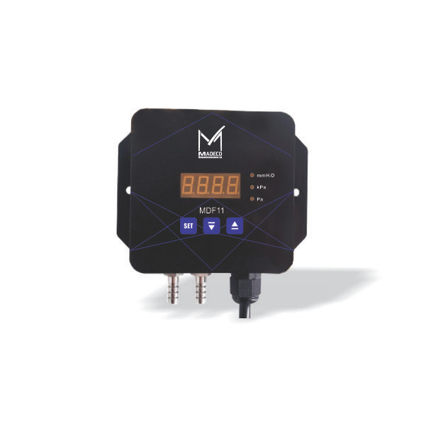 گیج تفاضلی فشار دیجیتال مدکو مدل MDF11 (125- تا 125+ pa)